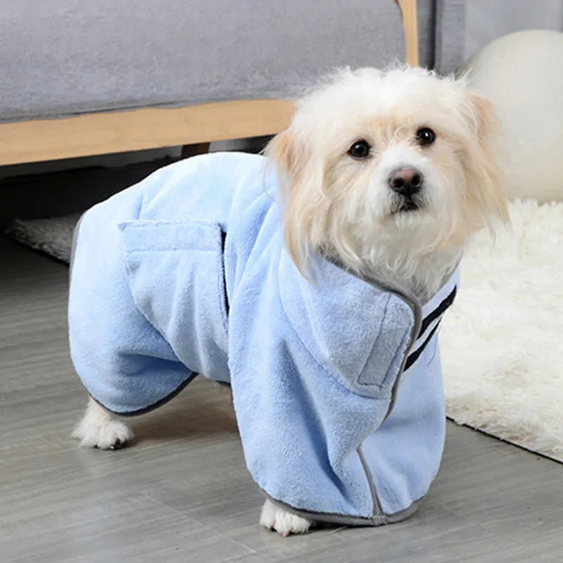 Dog Drying Robe – Microfibre Absorbent Post-Bath & Post-Swim Towel Robe