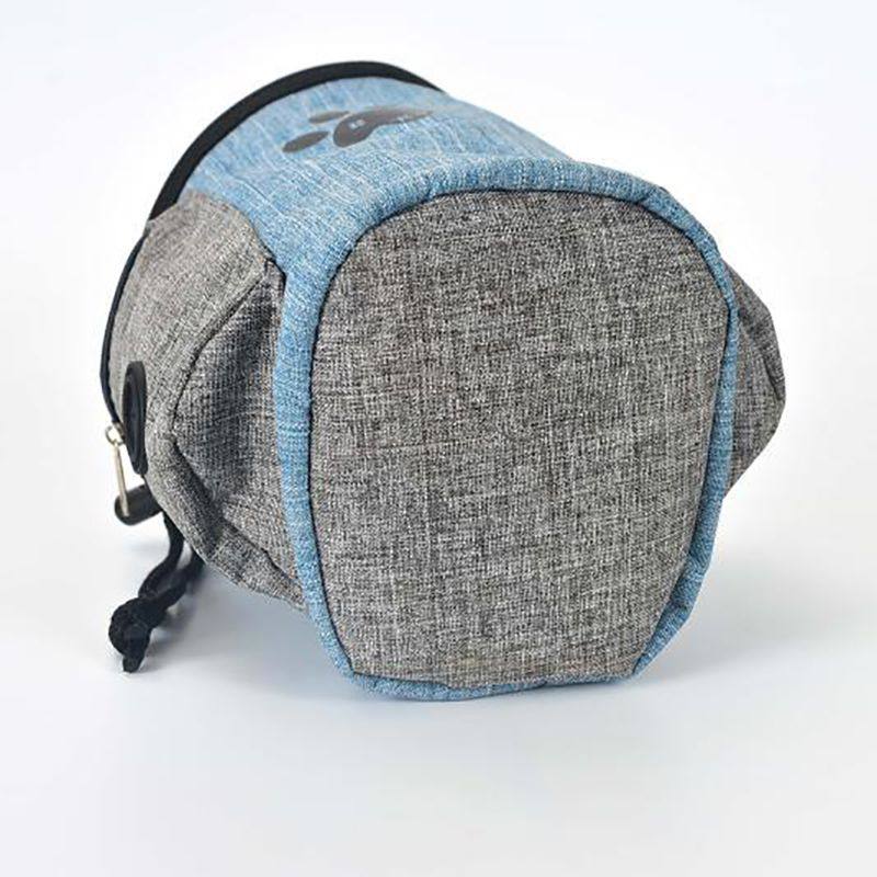 Dog treat pouch with claw print design for training sessions