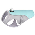 Close-up of breathable mesh cooling fabric on dog hiking vest
